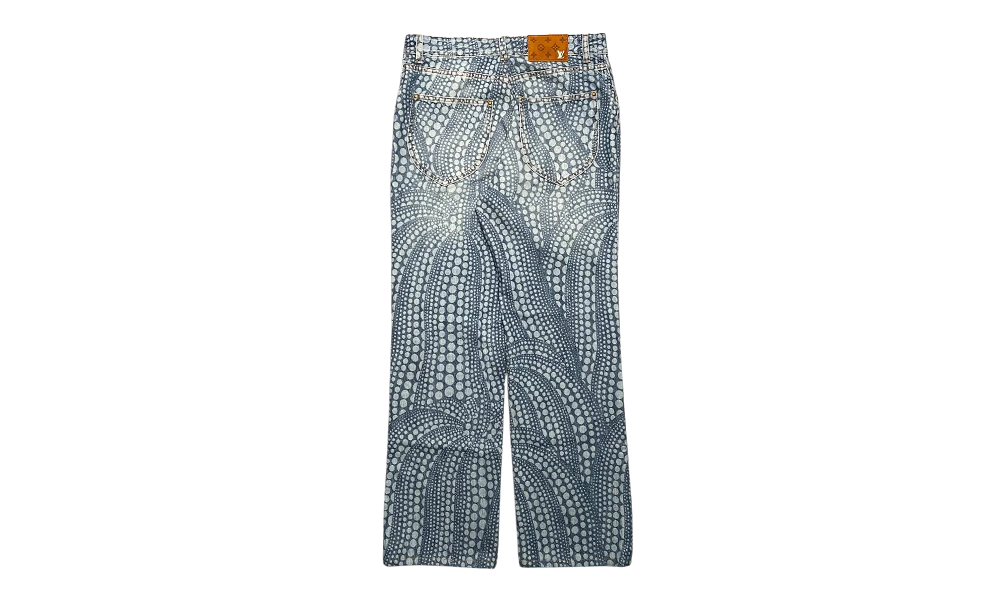 Yayoi Kusama All Over Dots Pumpkin Jeans "Indigo" 1AB60D