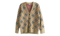 Check Pattern Cardigan WMNS "Sand Beige" 8118365