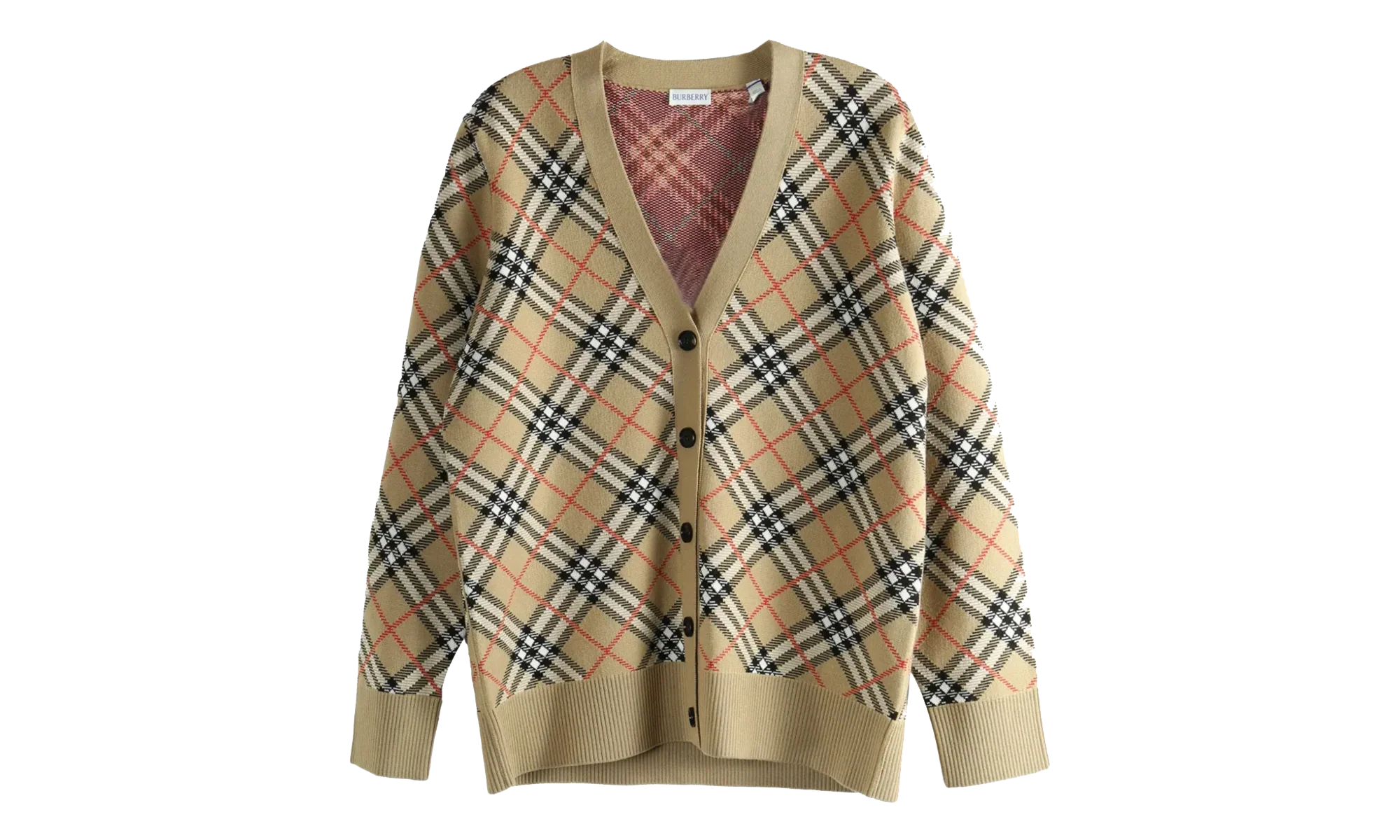 Check Pattern Cardigan WMNS "Sand Beige" 8118365