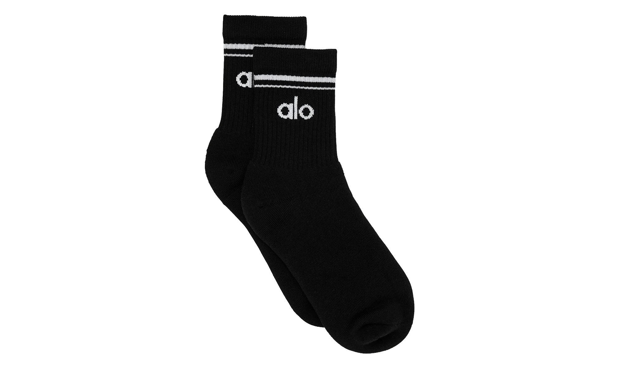 Half-Crew Throwback Sock "Black / White" ALO02