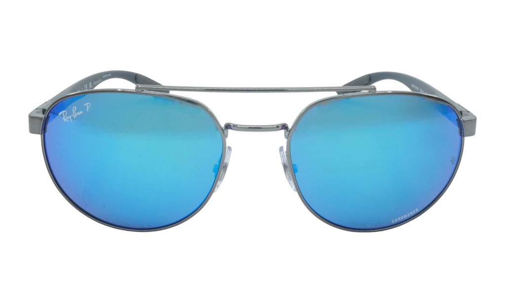 Irregular Polarized Sunglasses "Gunmetal" RB3736CH-004-A1_56