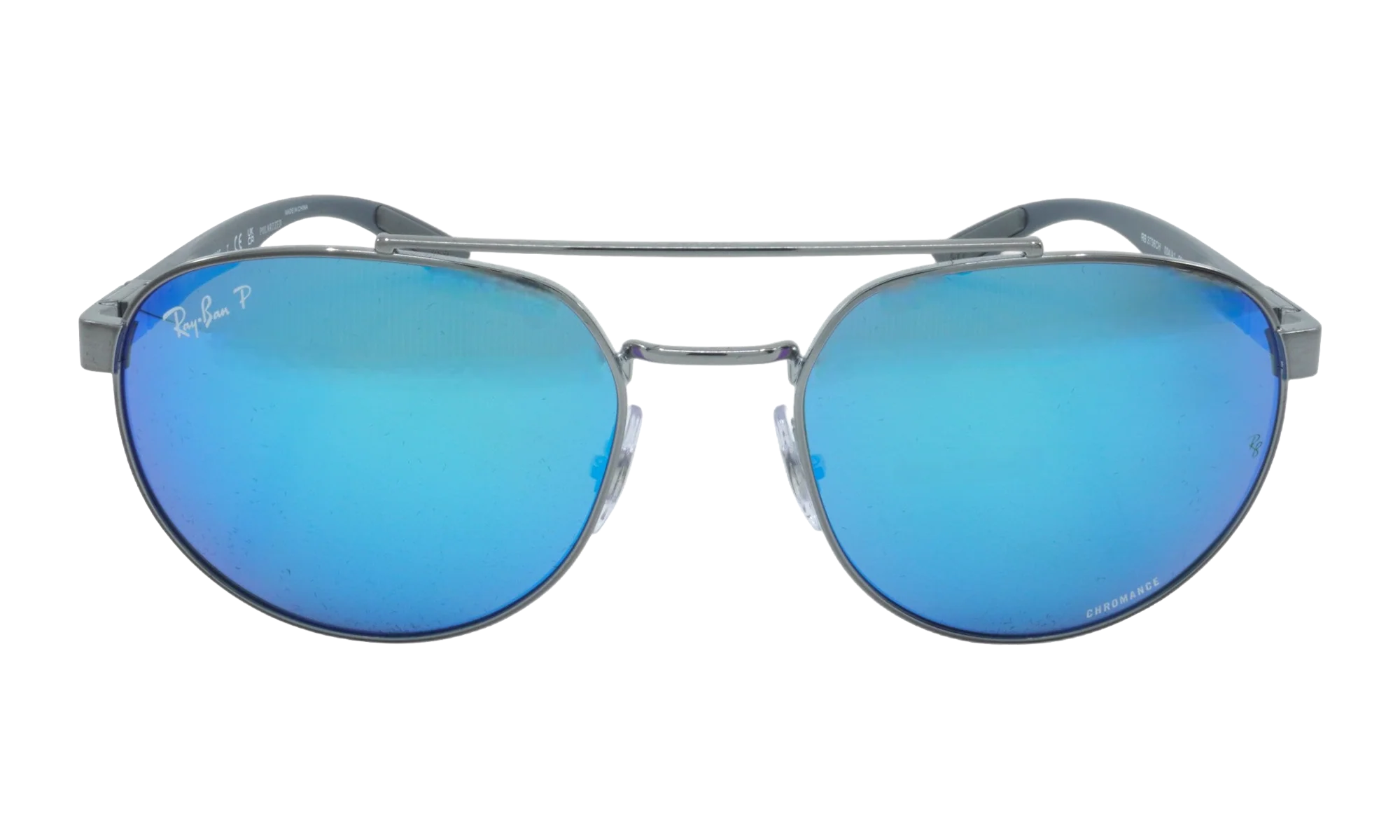 Irregular Polarized Sunglasses "Gunmetal" RB3736CH-004-A1_56