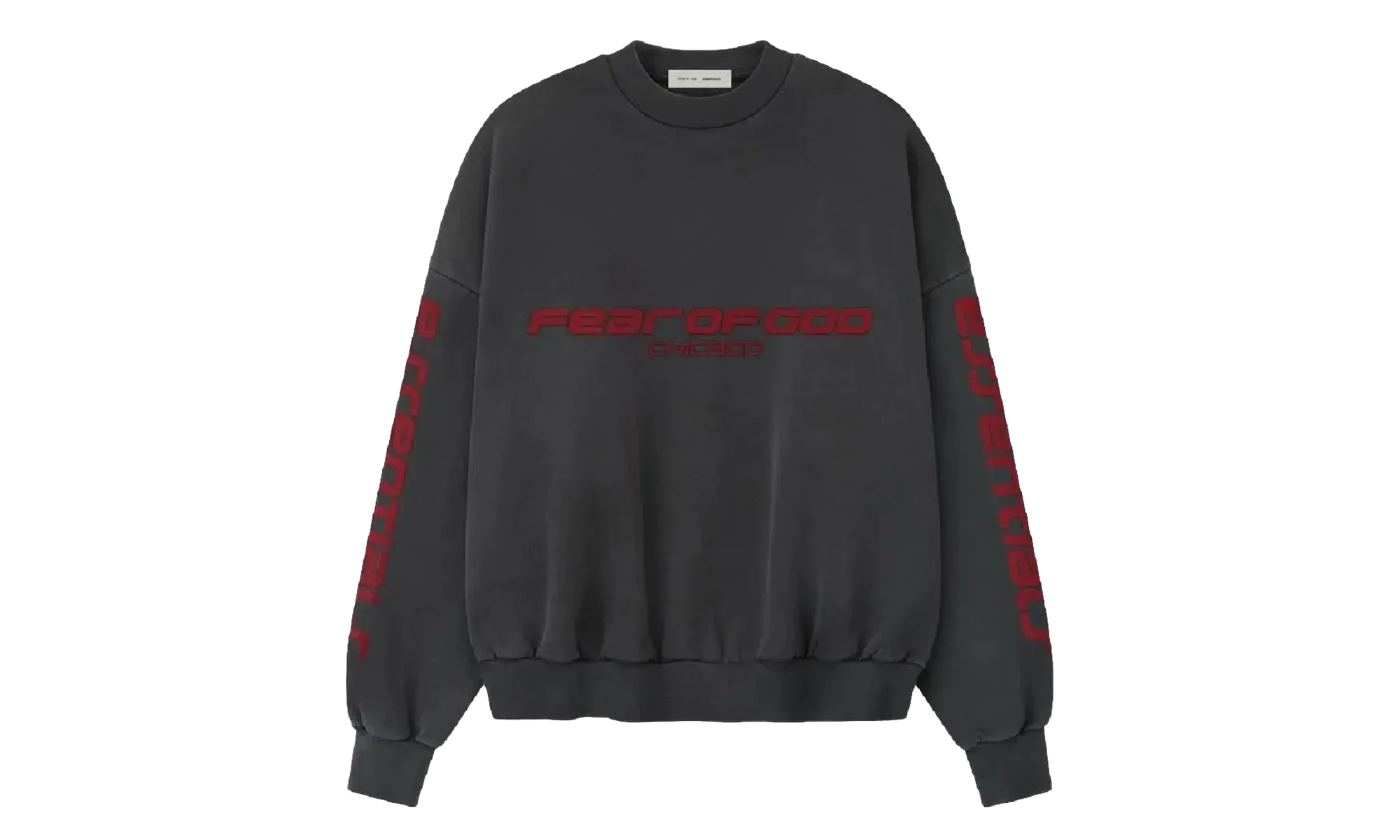 Chicago Heavy Fleece Cropped Sweatshirt "Iron Grey" 192HO256892F