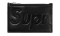 Leather Zip Card Holder "FW25 - Black" SU27093