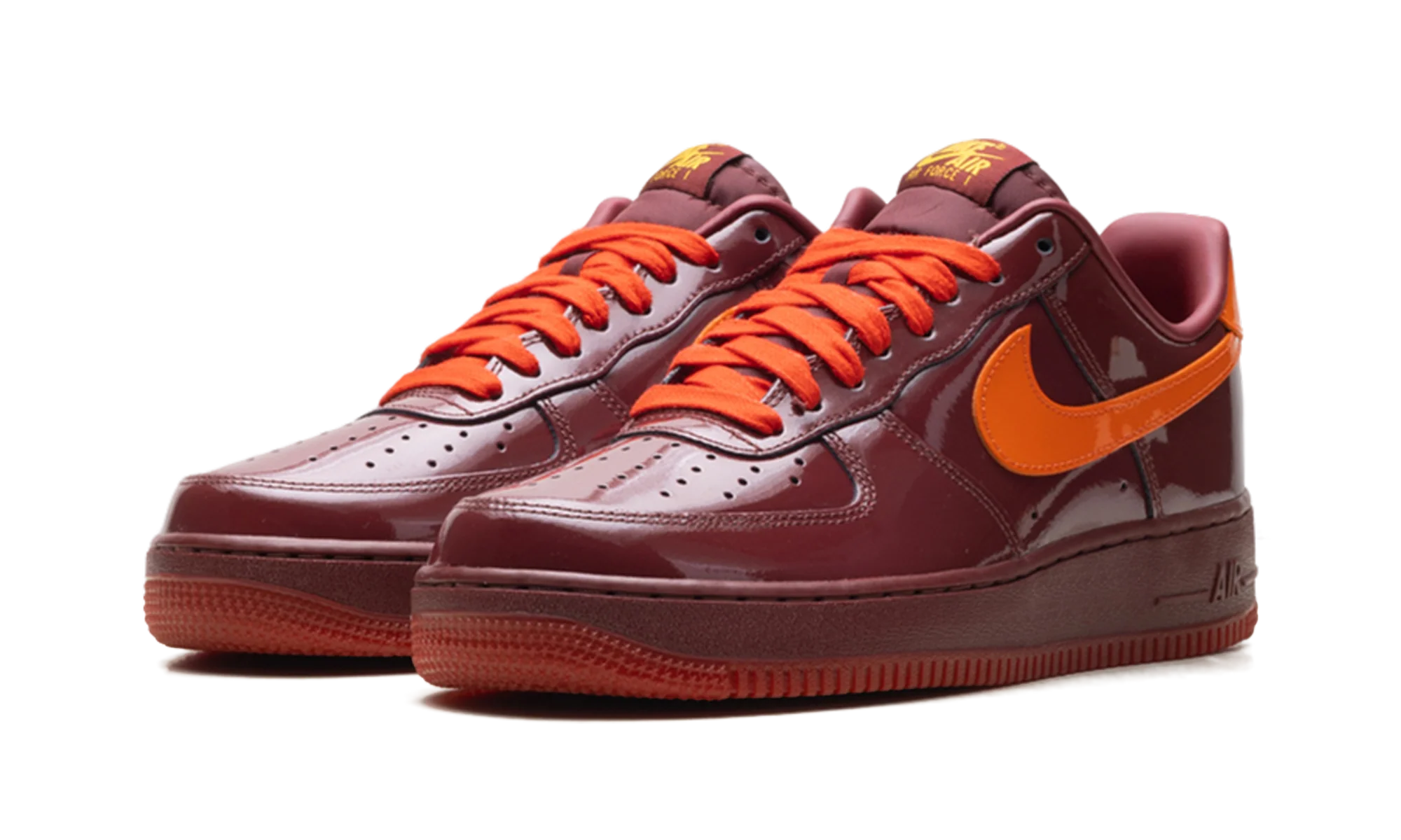 Air Force 1 Low "Patent Leather Dark Team Red Safety Orange" IO4489 601