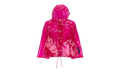 Transparent Hooded Raincoat "Pink" ASO XOTW 0002