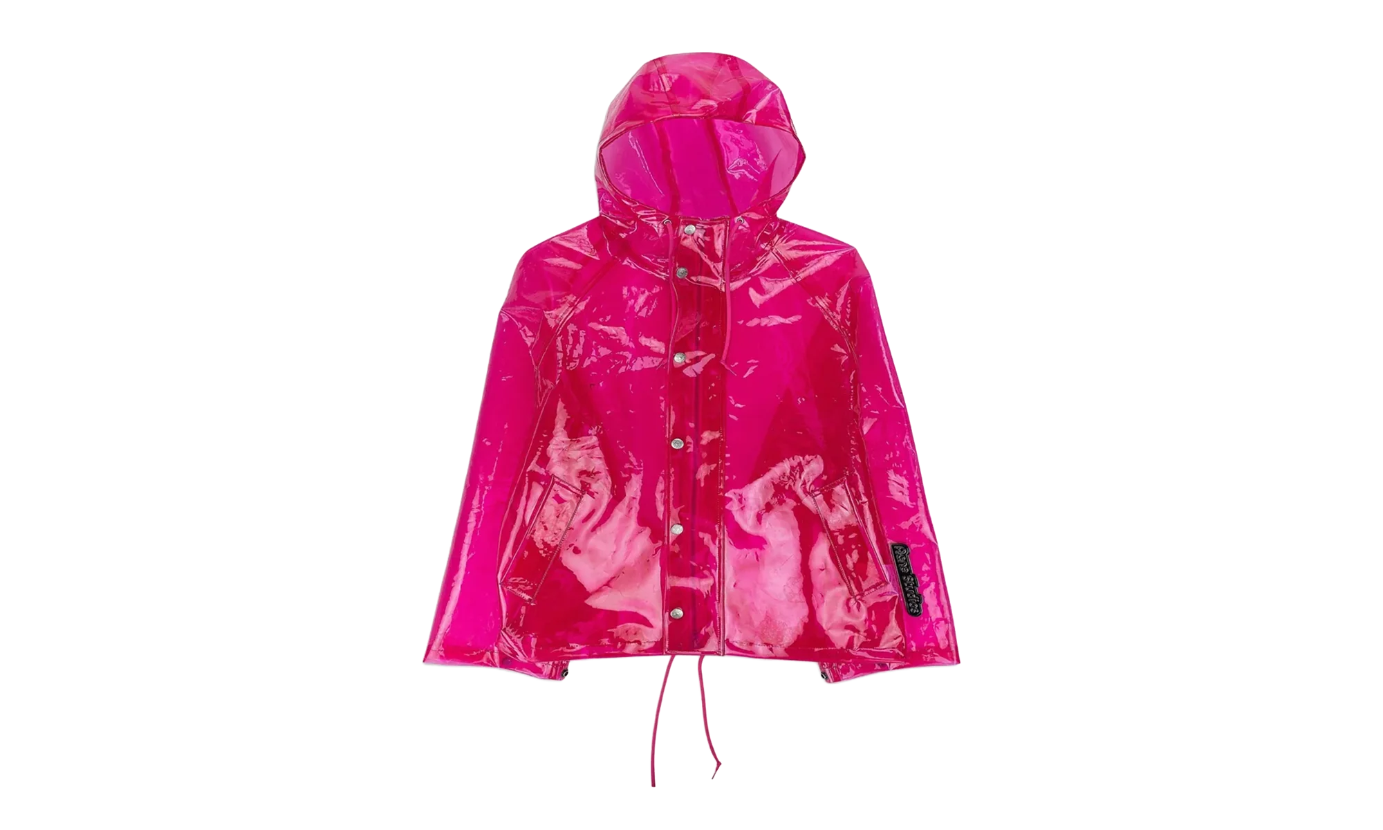 Transparent Hooded Raincoat "Pink" ASO XOTW 0002