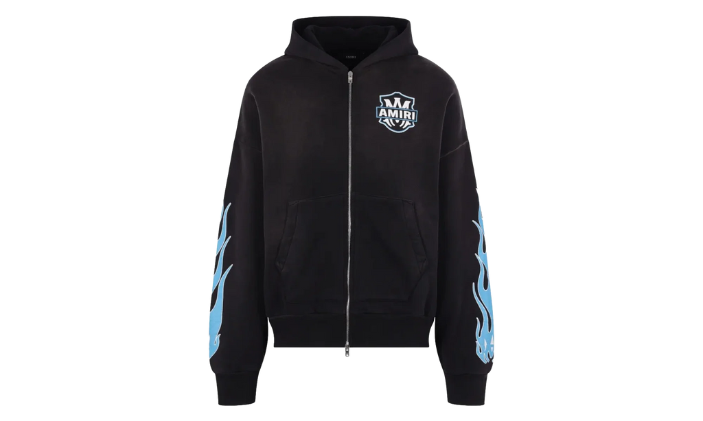 MA Flames Zip Hoodie "Black" AMTOJR1113 001