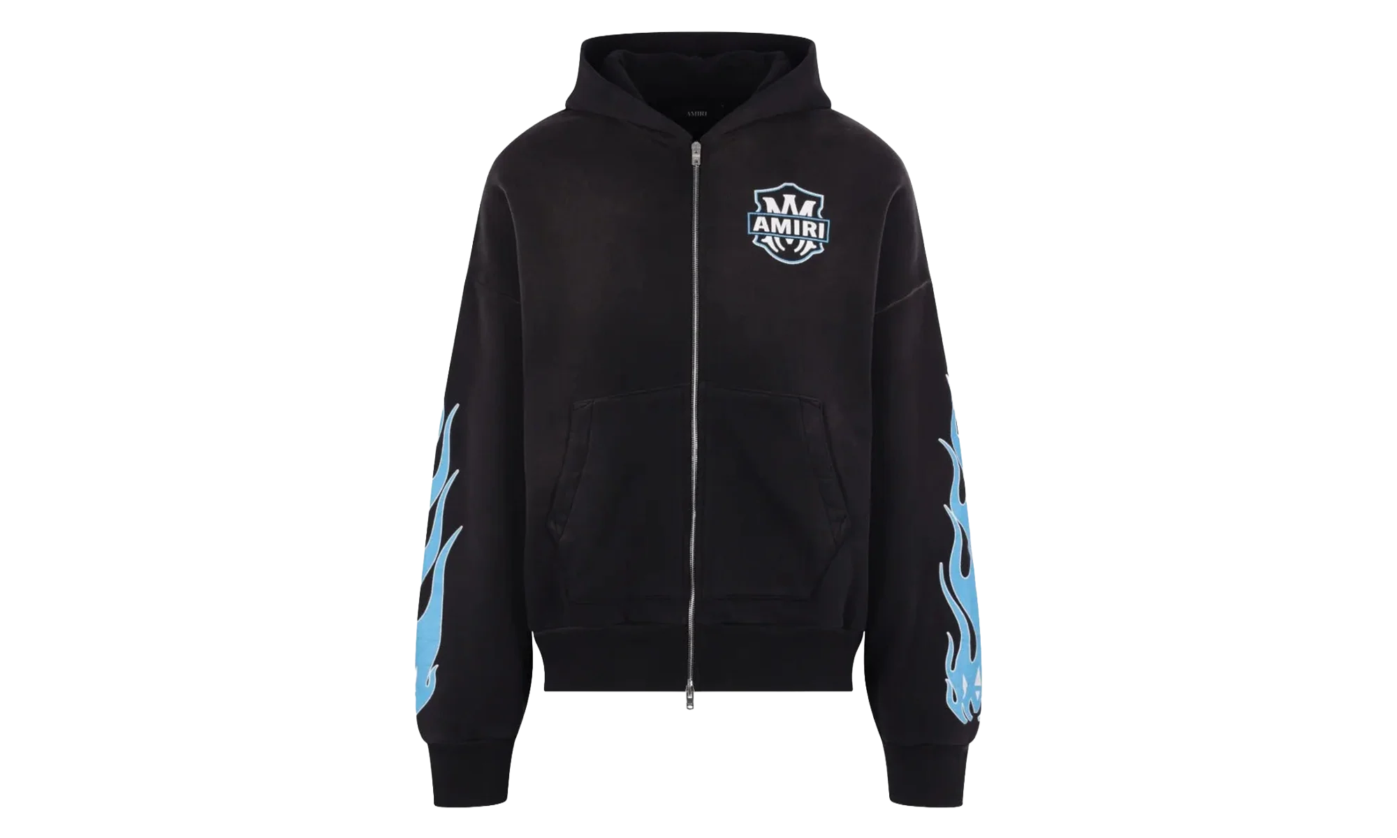 MA Flames Zip Hoodie "Black" AMTOJR1113 001