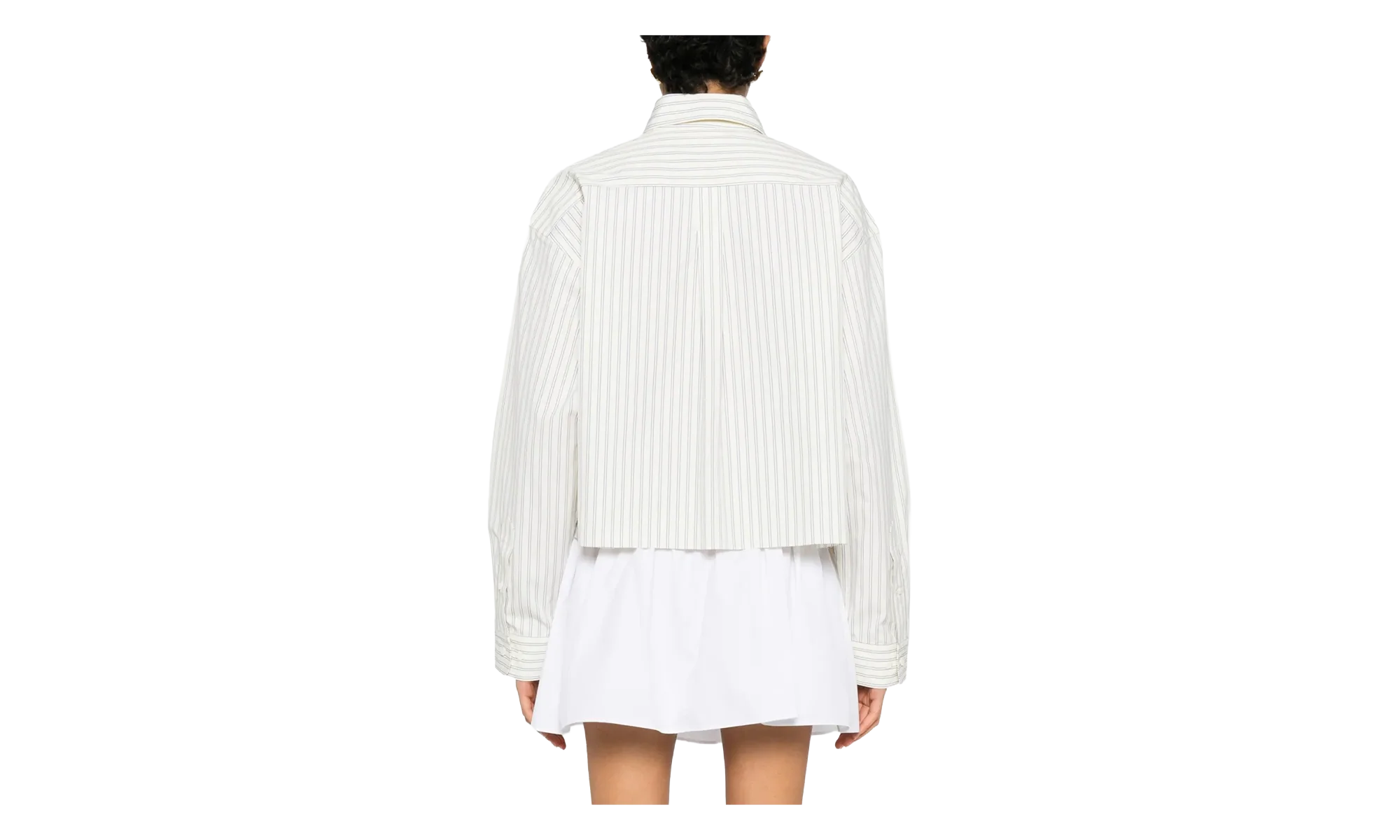 Striped Poplin Shirt WMNS "Cream" MK1659 180U F0061