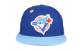 59FIFTY Toronto blue Jays Letterman Collection Fitted Hat "Royal Blue / Grey" 123451295621