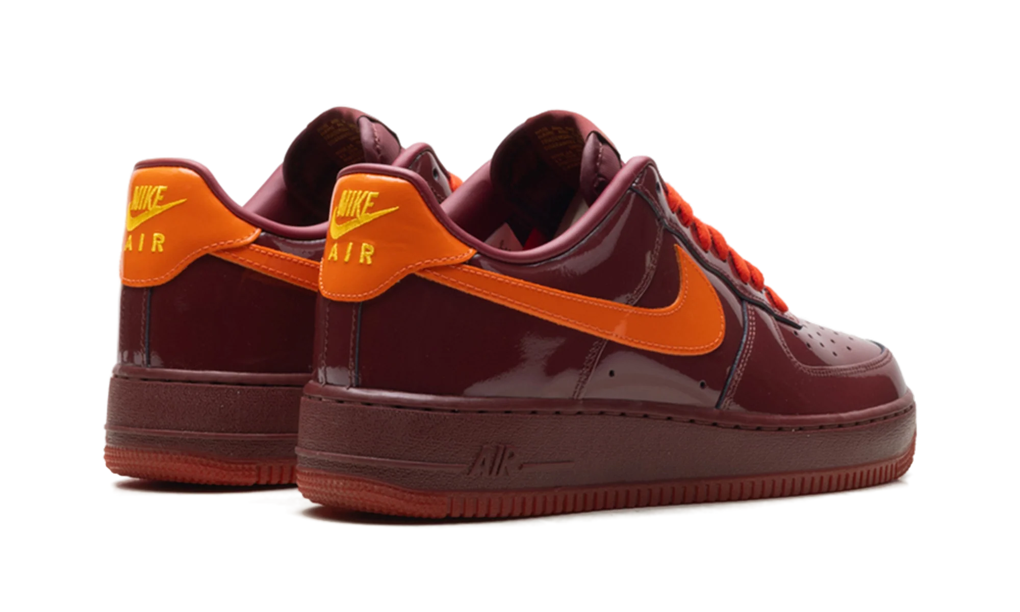 Air Force 1 Low "Patent Leather Dark Team Red Safety Orange" IO4489 601