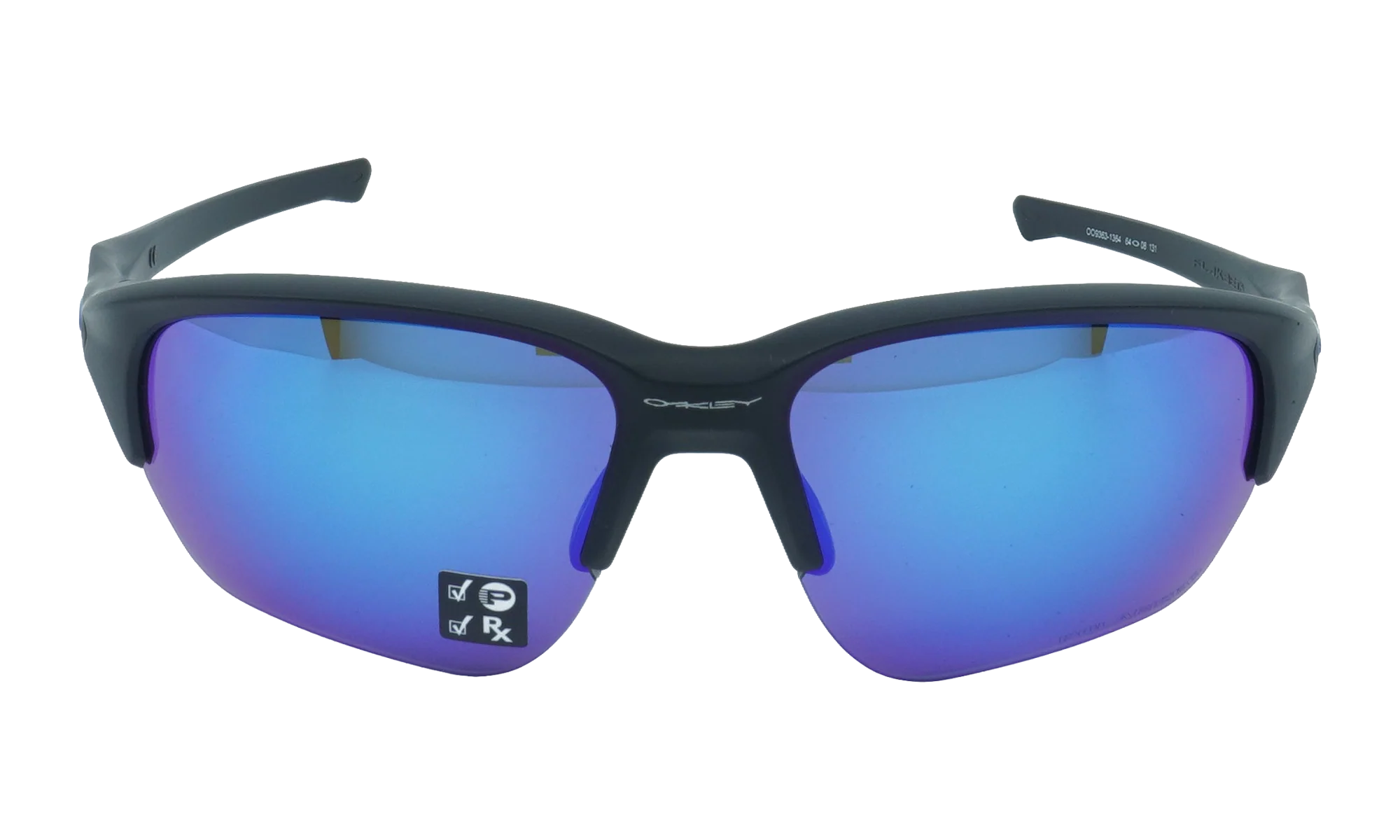 Flak Beta Polarized Sunglasses "Matte Black / Sapphire Iridium Polarized" OO9363 13