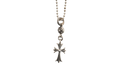 Small Cross Ball Chain Necklace "Silver" CHRM0644