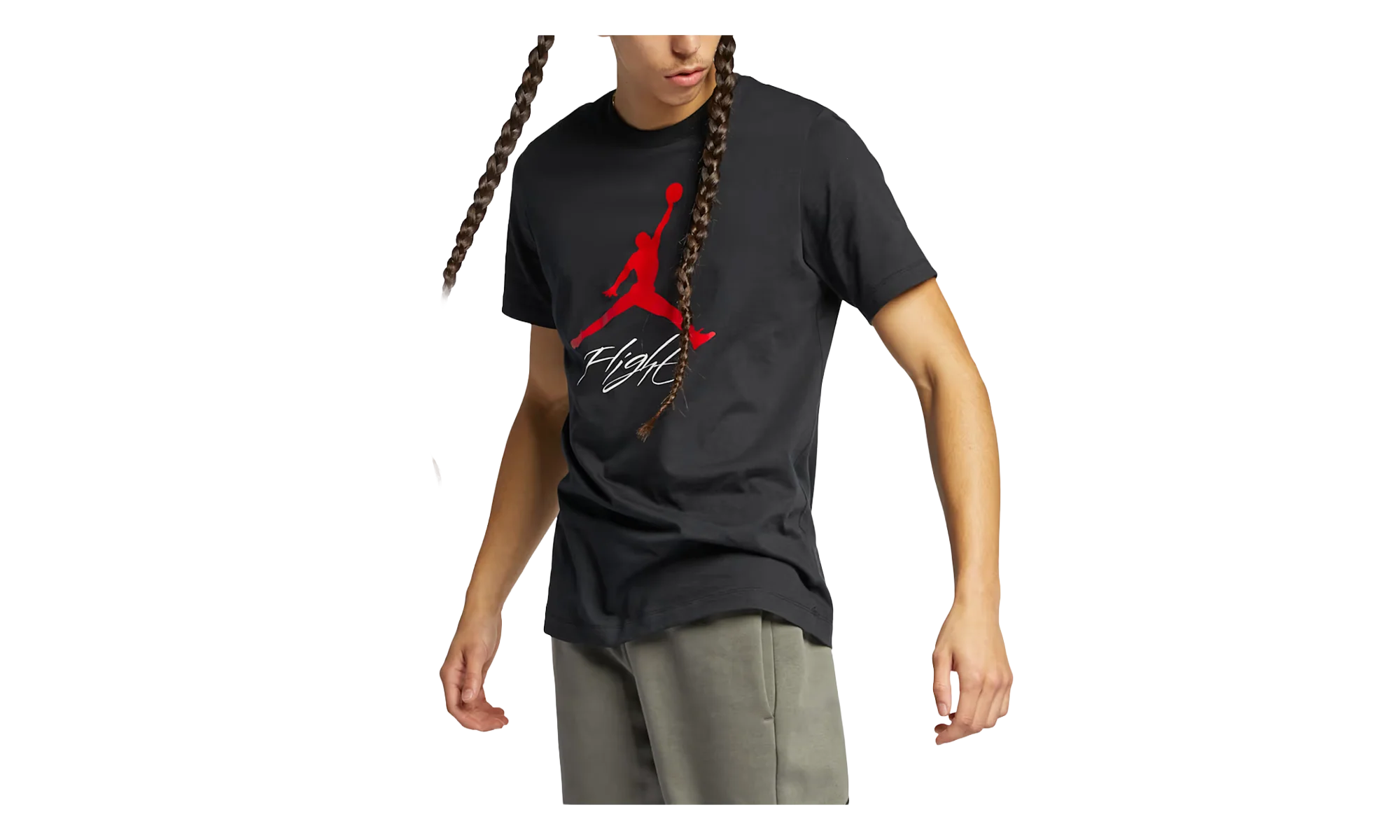 Jordan Jumpman Flight T-Shirt "Black / Gym Red" AO0664 010