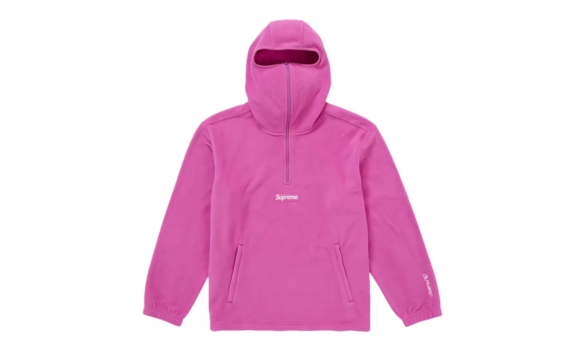 Polartec Face Mask Half Zip Hooded Sweatshirt "Polartec Pink" SU26862