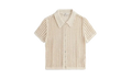 Rhea Knit Polo Top WMNS "Beige" khw030532 105