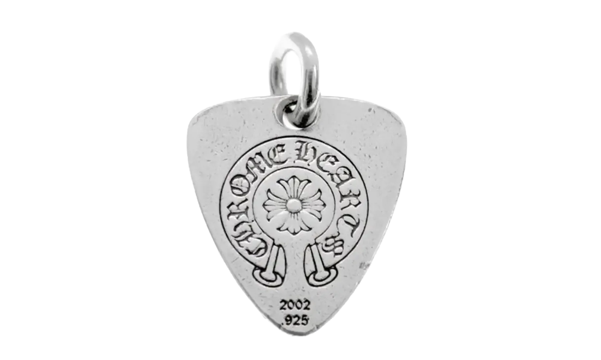 stones lip tongue Guitar Pick Charm & Ball Chain "Silver" CHRM0735