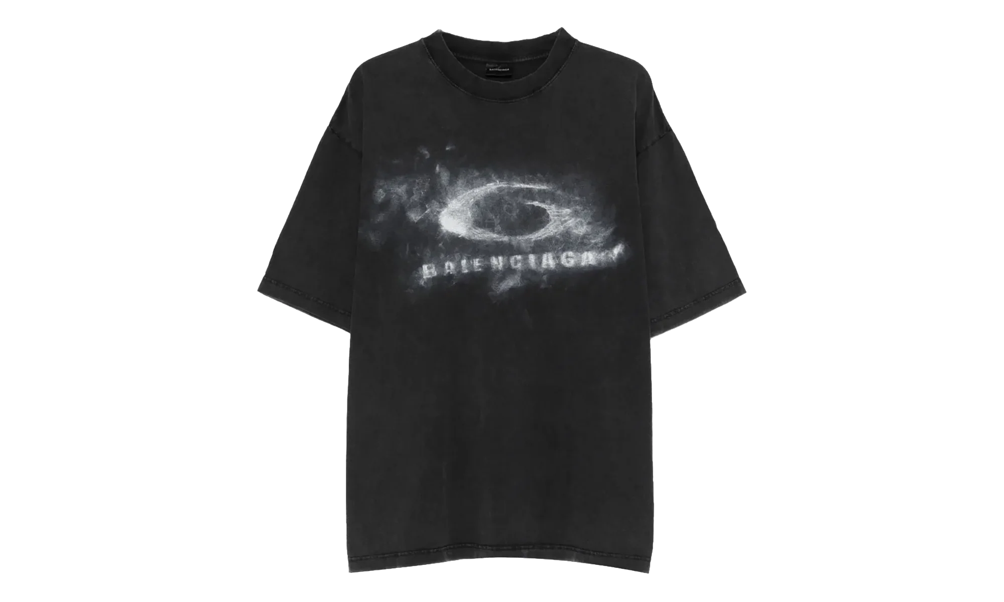 Crayon Logo T-shirt "Washed Black" 764235 TTVN5 9034