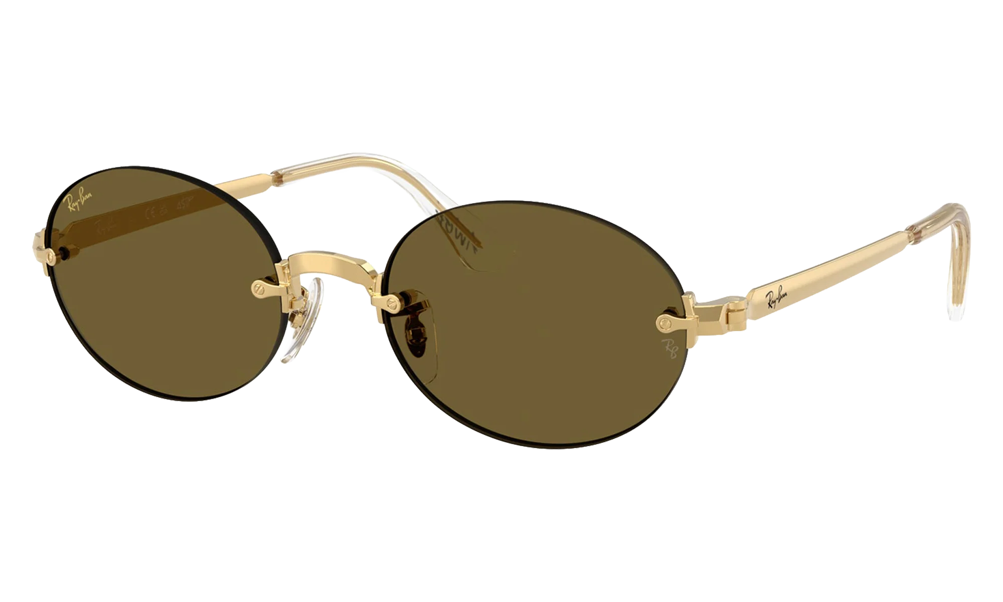 A$AP Rocky Rimless Oval "Arista / Brown Gold" 0RB3929 001/73