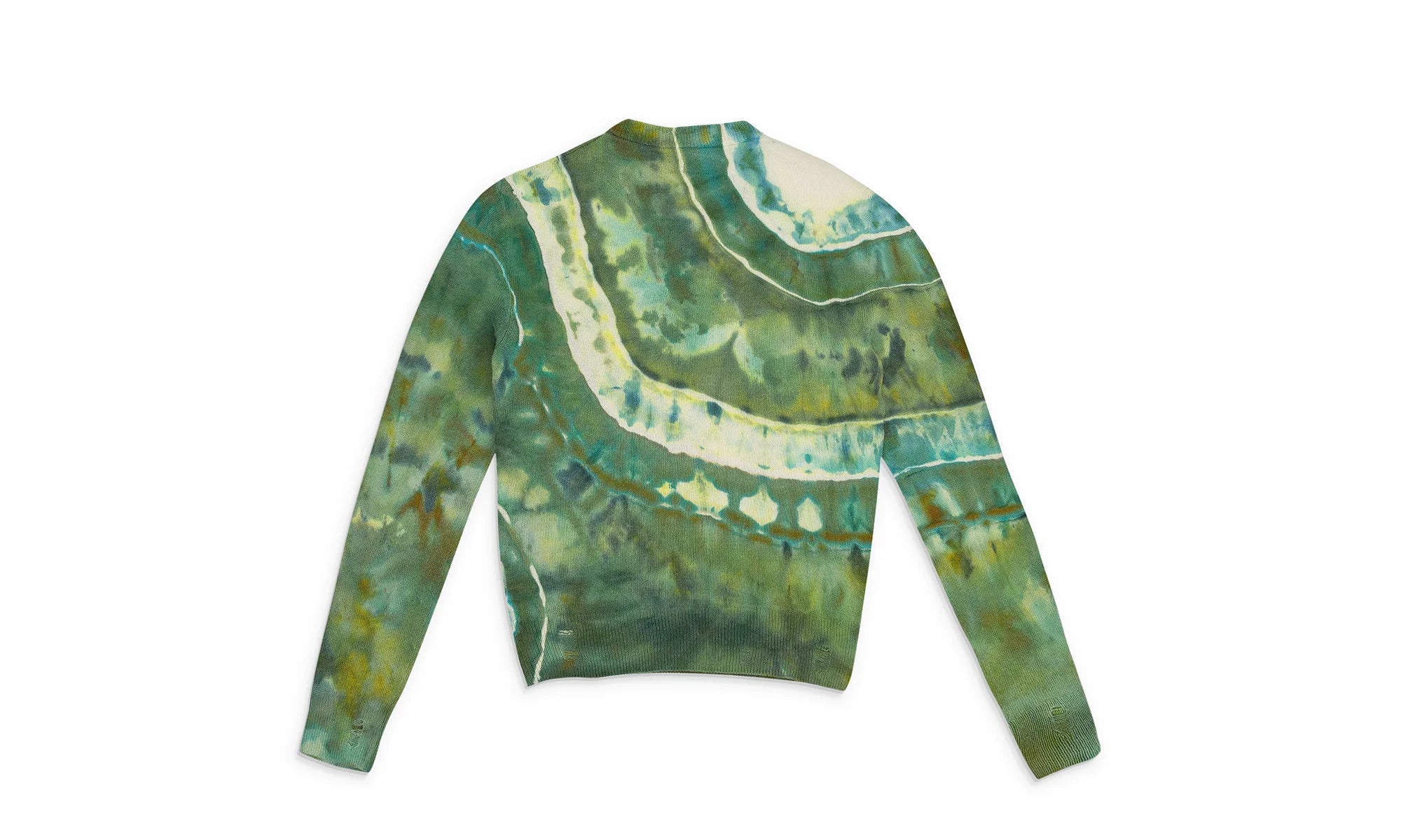 Ma Tie Dye Cashmere Crewneck Sweatshirt "Green" SS22MKL007_GREEN