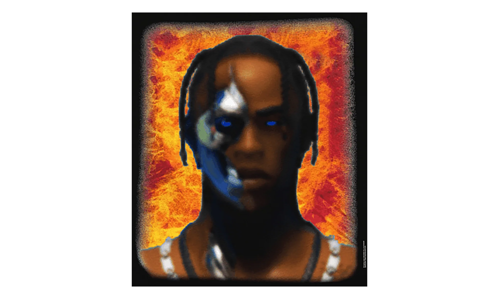 Travis Scott T-3500 Portrait T-Shirt "Black" TSUC56