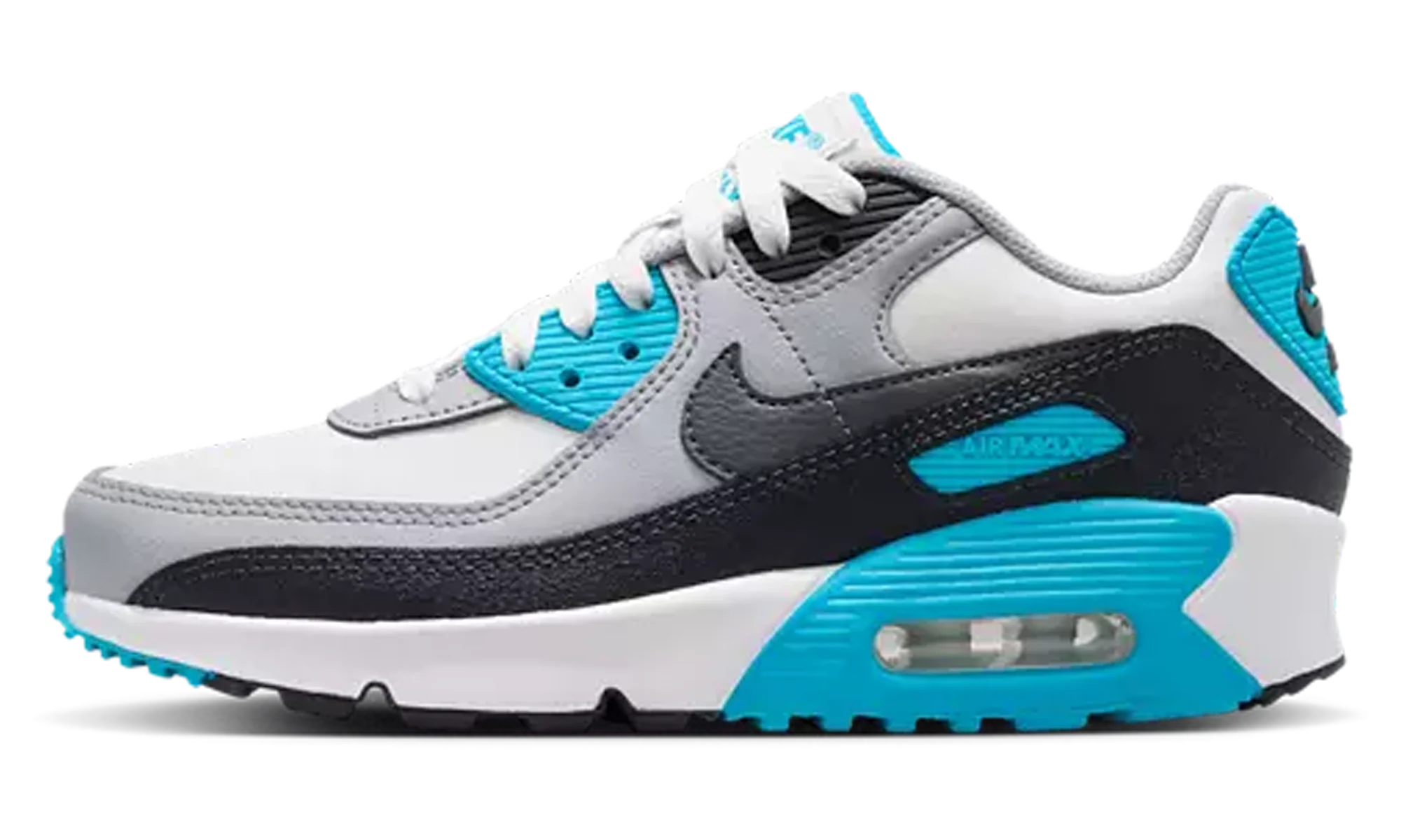 Air Max 90 LTR GS "Platinum Tint Blue Lightning" CD6864 034