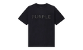 Crystals Textured SS Tee "Black" P104 TBMS226