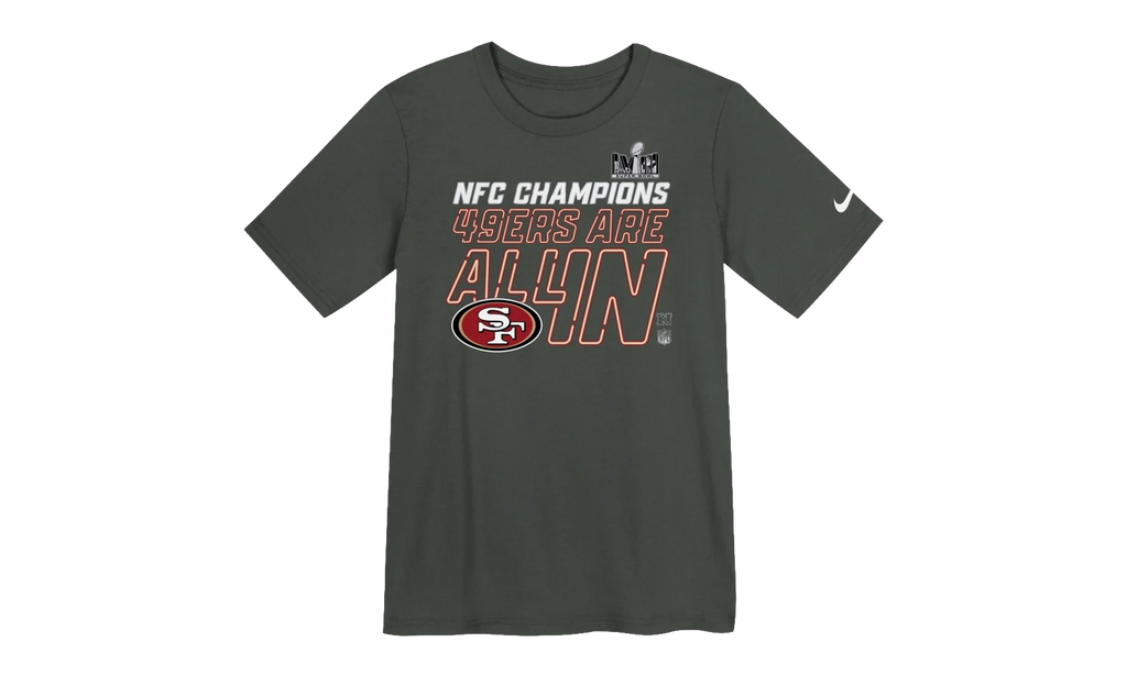 2023 NFC Champions Collection T‑Shirt GS "Locker Room Trophy Tee" 9Z1B7NFJ8ER949