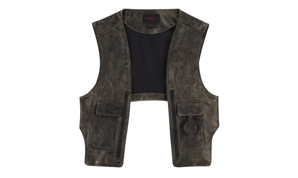 Jordan x J Balvin Leather Vest "Brown / Black" FJ6133 010