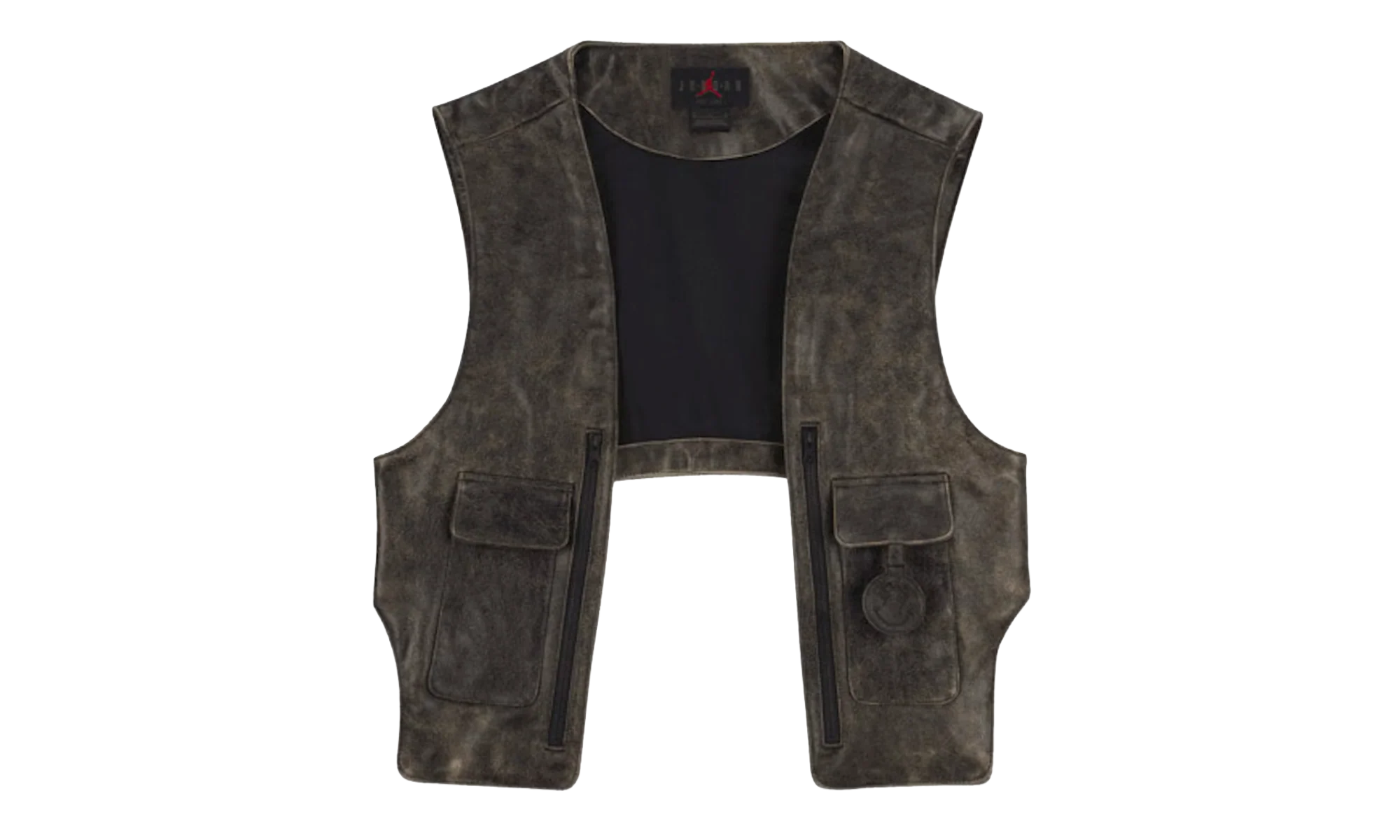 Jordan x J Balvin Leather Vest "Brown / Black" FJ6133 010