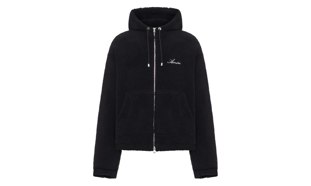 Bones Fleece Zip Hoodie "Black" AMOUJA1010 001