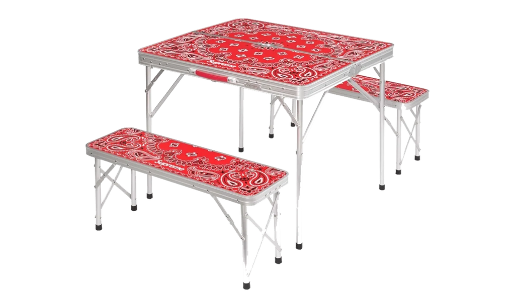 Coleman Folding Table Set "Red" SU27413