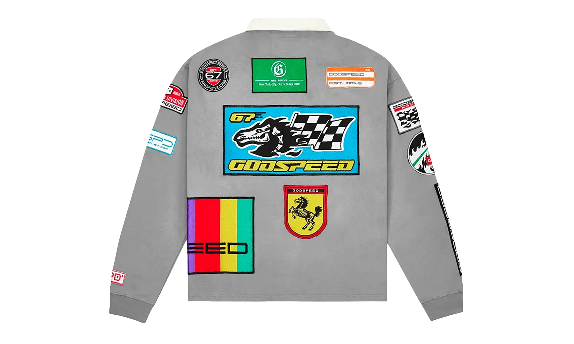 GRC Quarter Zip Polo "Grey Boom" GS106