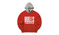 BULLS SPORTS FIT HOODIE "RED / CONCRETE HEATHER" 192NB256406F