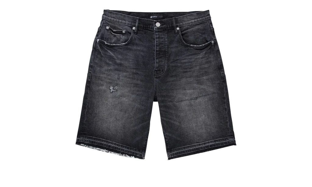 BLACK BLOWOUT RELAXED SHORTS "Black" P021 BBRH223