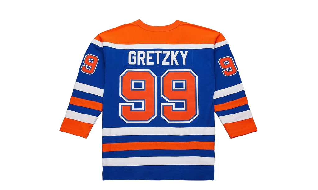 NHL Wayne Gretzky Dark Jersey "1986 Edmonton Oilers - Royal" JY9050 EDOROYA