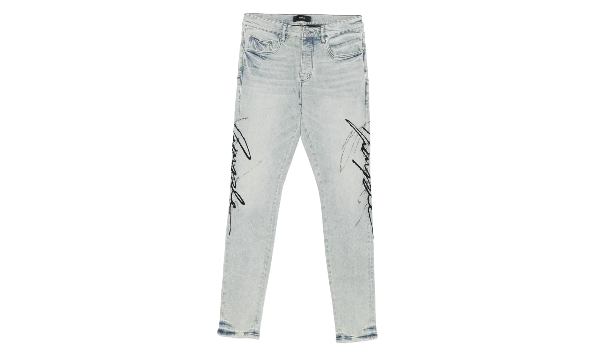 P001 Skinny Double Script Jeans "Blue" P001 SDPL425