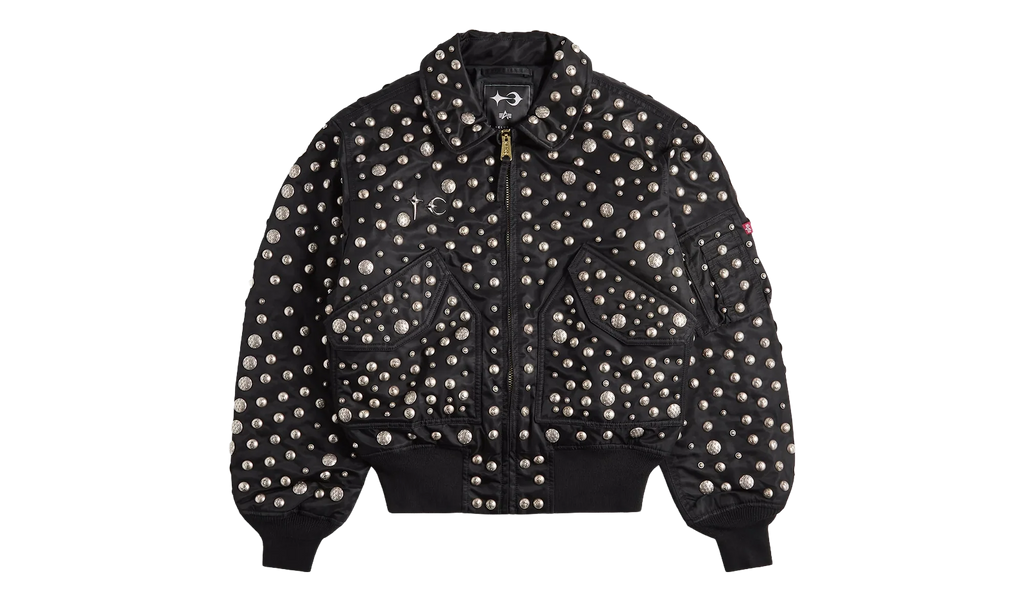 Alpha CWU 45/P All Over Rivet Jacket "Black" CJT55500C1