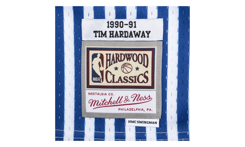 NBA Tim Hardaway Striped Swingman Jersey "1990 Golden State Warriors" SMJYBW19047 GSWPTNY90THA