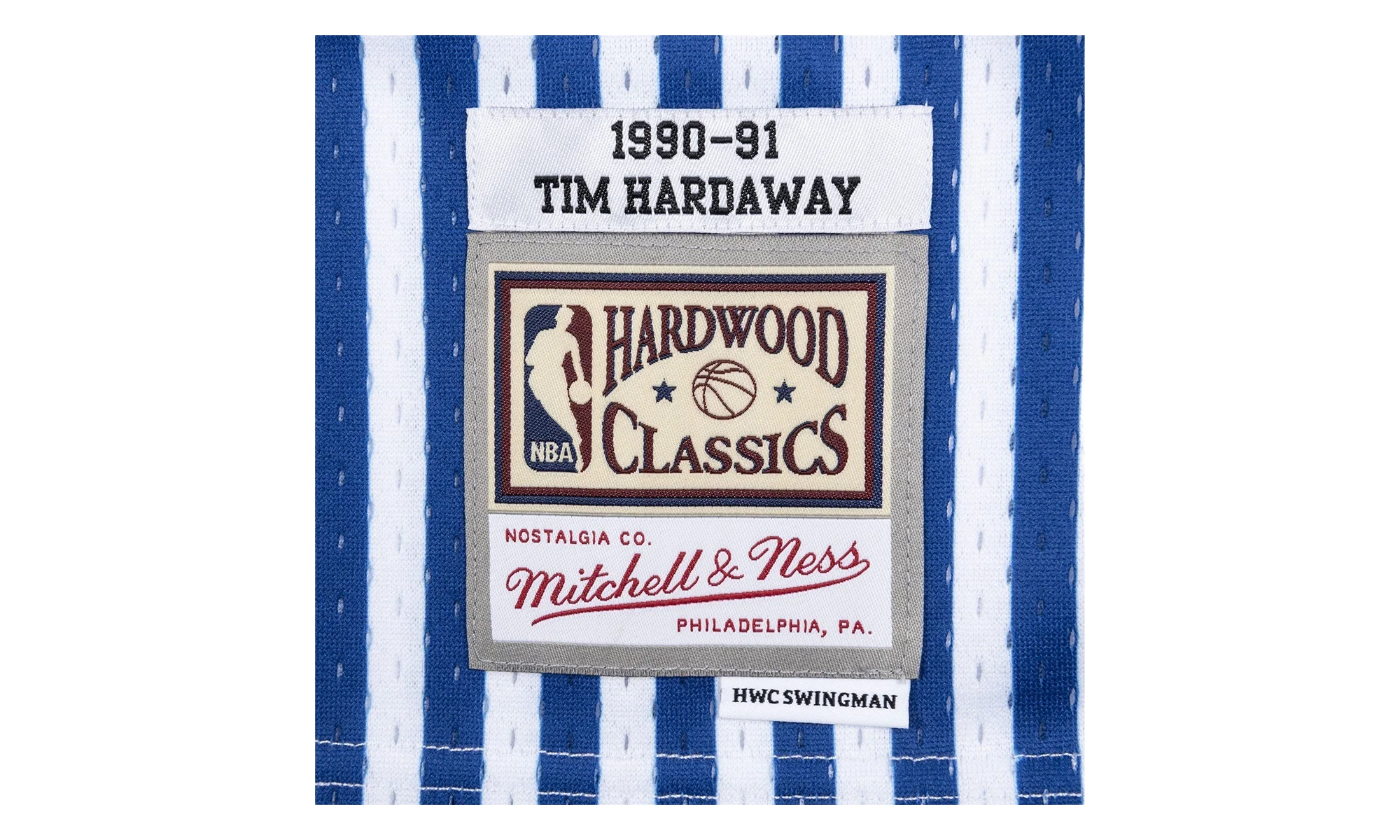 NBA Tim Hardaway Striped Swingman Jersey "1990 Golden State Warriors" SMJYBW19047 GSWPTNY90THA