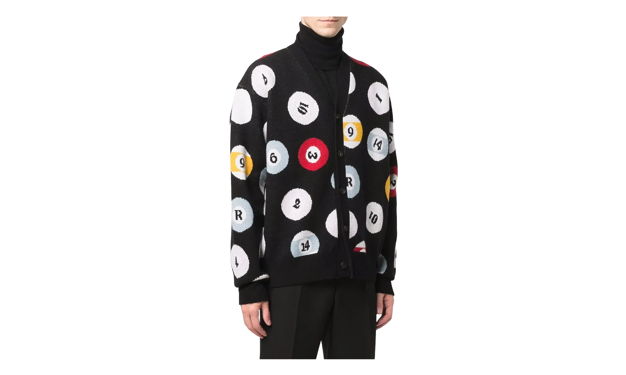 Pool Ball Cardigan "Black" MKC024 001