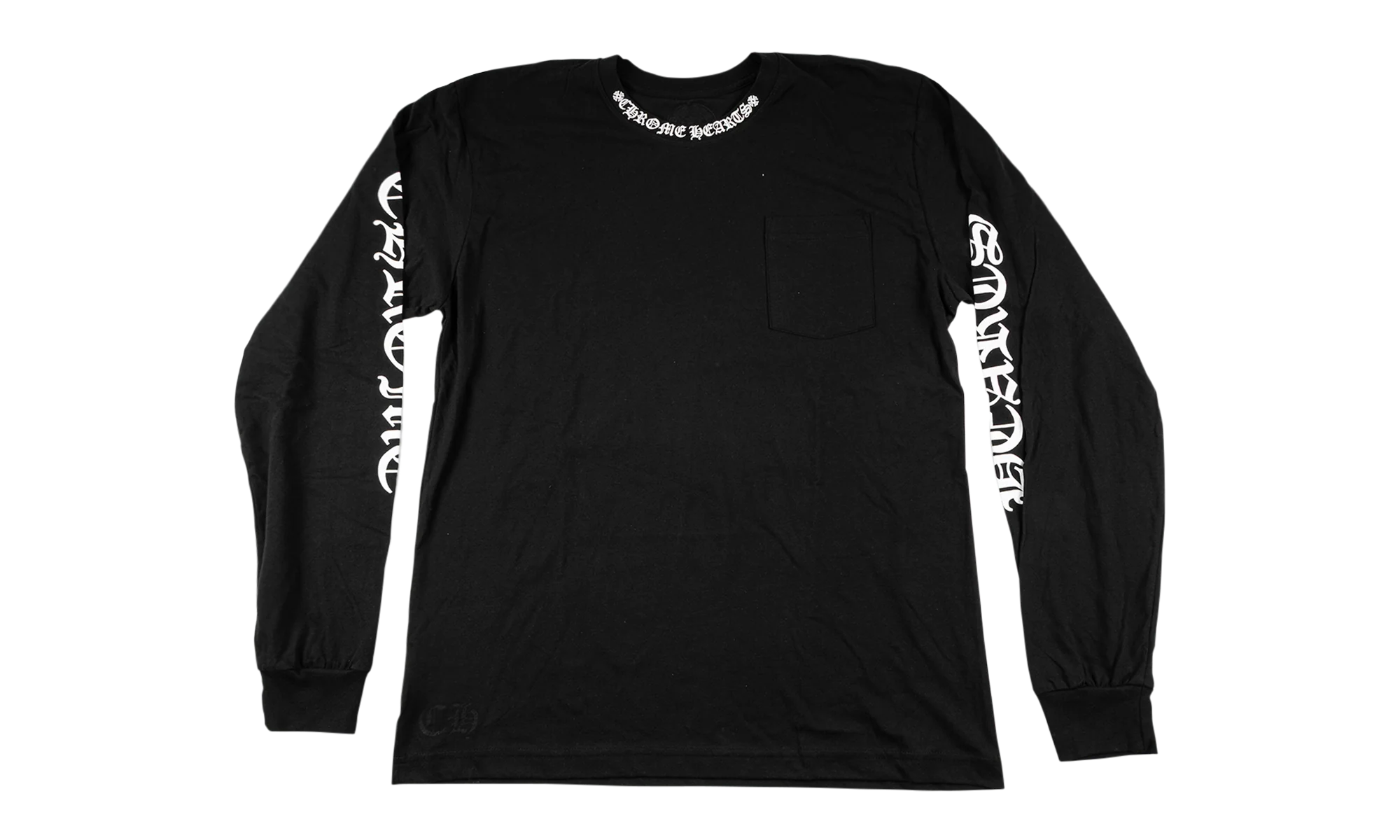 Long Sleeve Pocket Crew T-shirt "White Lettering" CHRM1140