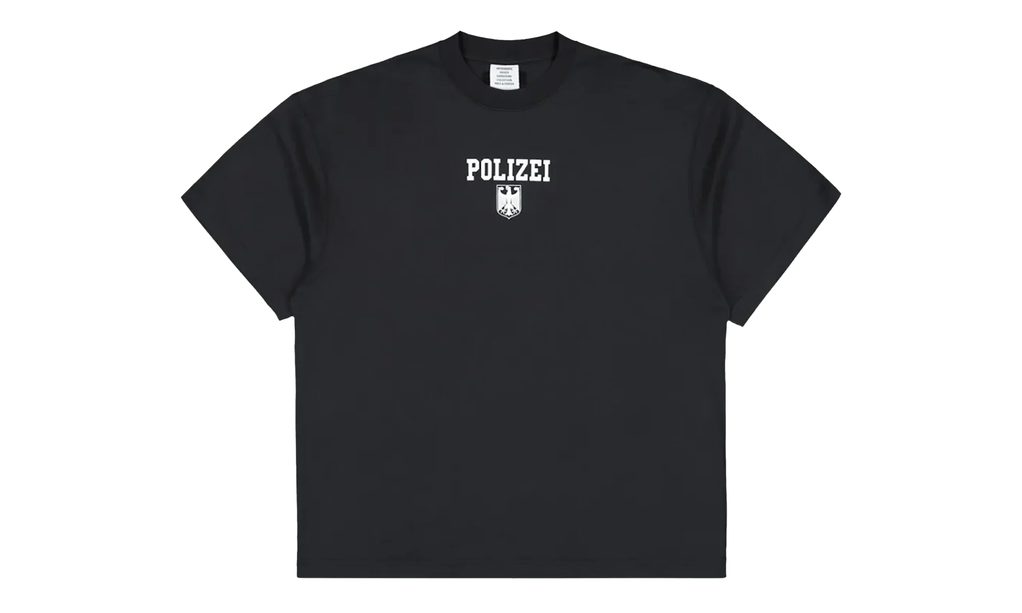 Polizei Regular T-Shirt "Washed Black" UH76TR300B WASH