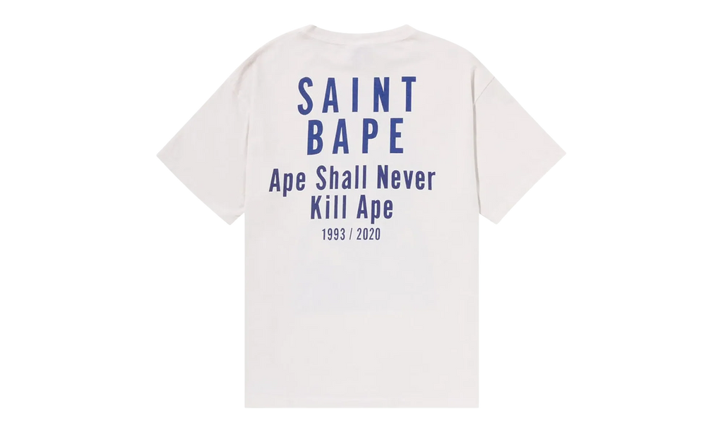 BAPE x Saint MXXXXXX Skull Tee "White" 1J23 109 902 WHITE