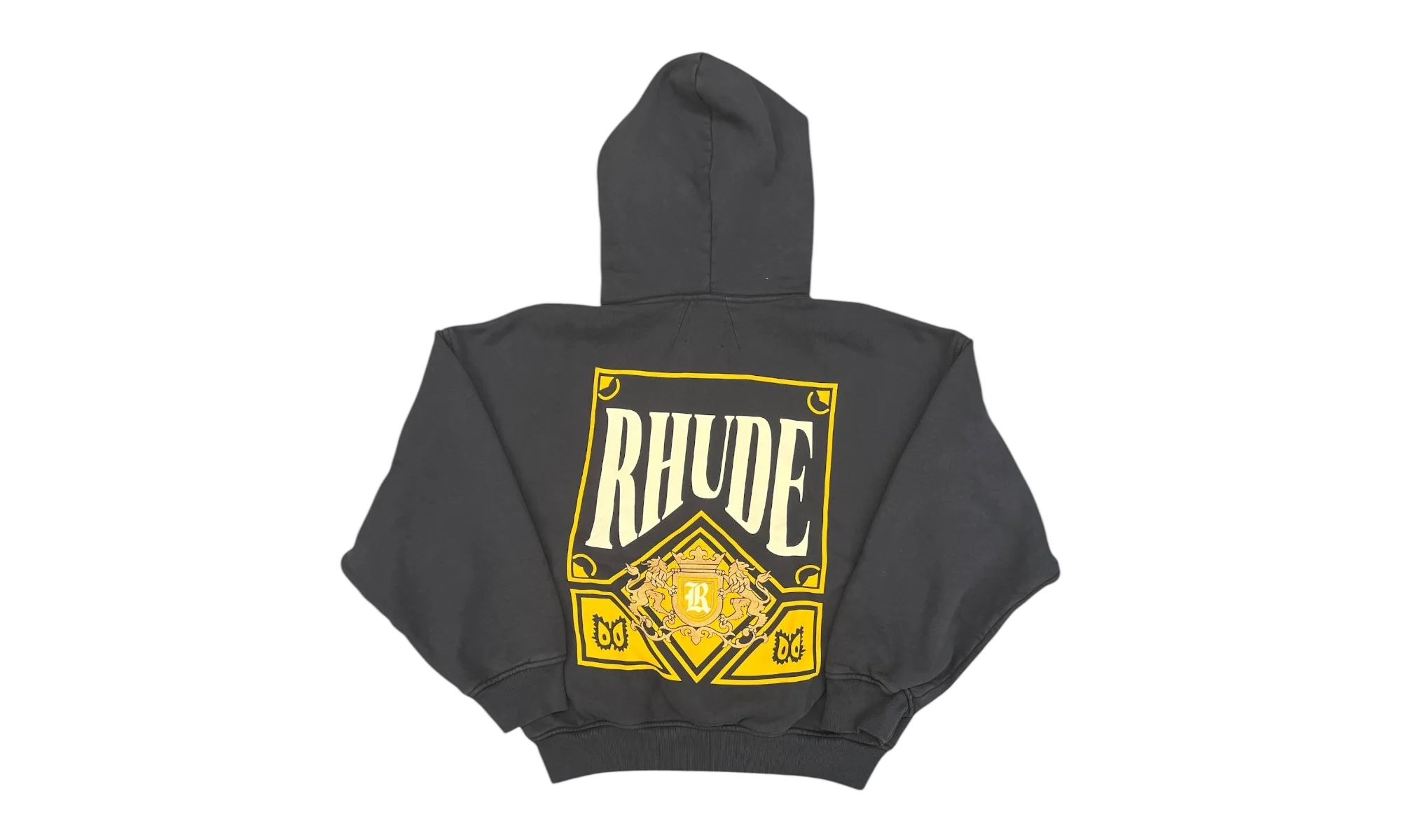 Playing Card Hoodie "Vintage Black / Yellow" RHSS26HO05012 BLK