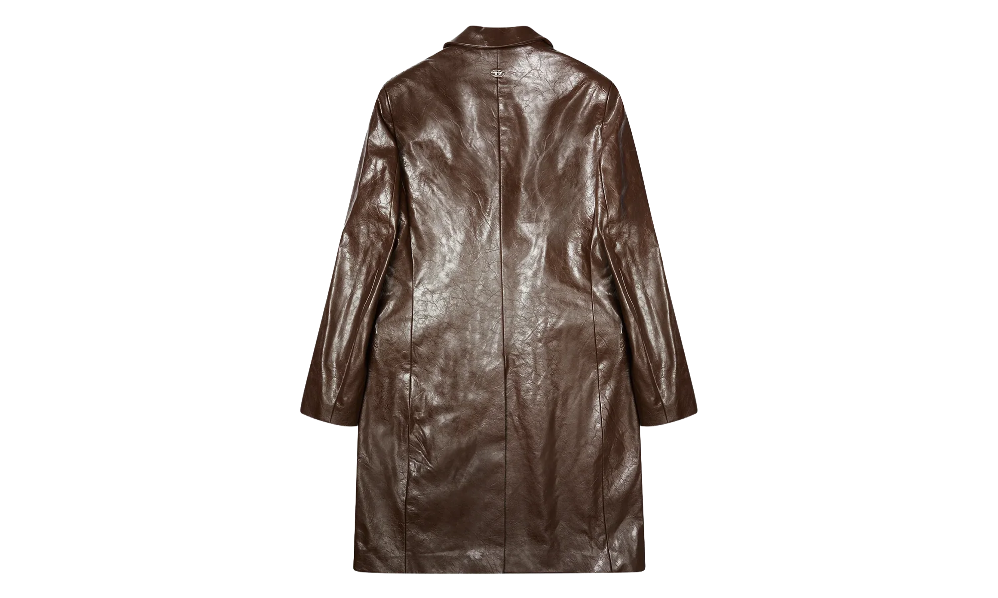 Fake Leather Coat "Brown" A210910QMBU7FG