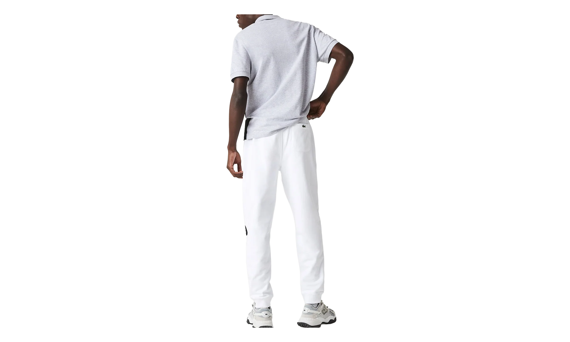 Crocodile Print Fleece Jogging Pants "White / Black" XH7063 51 001