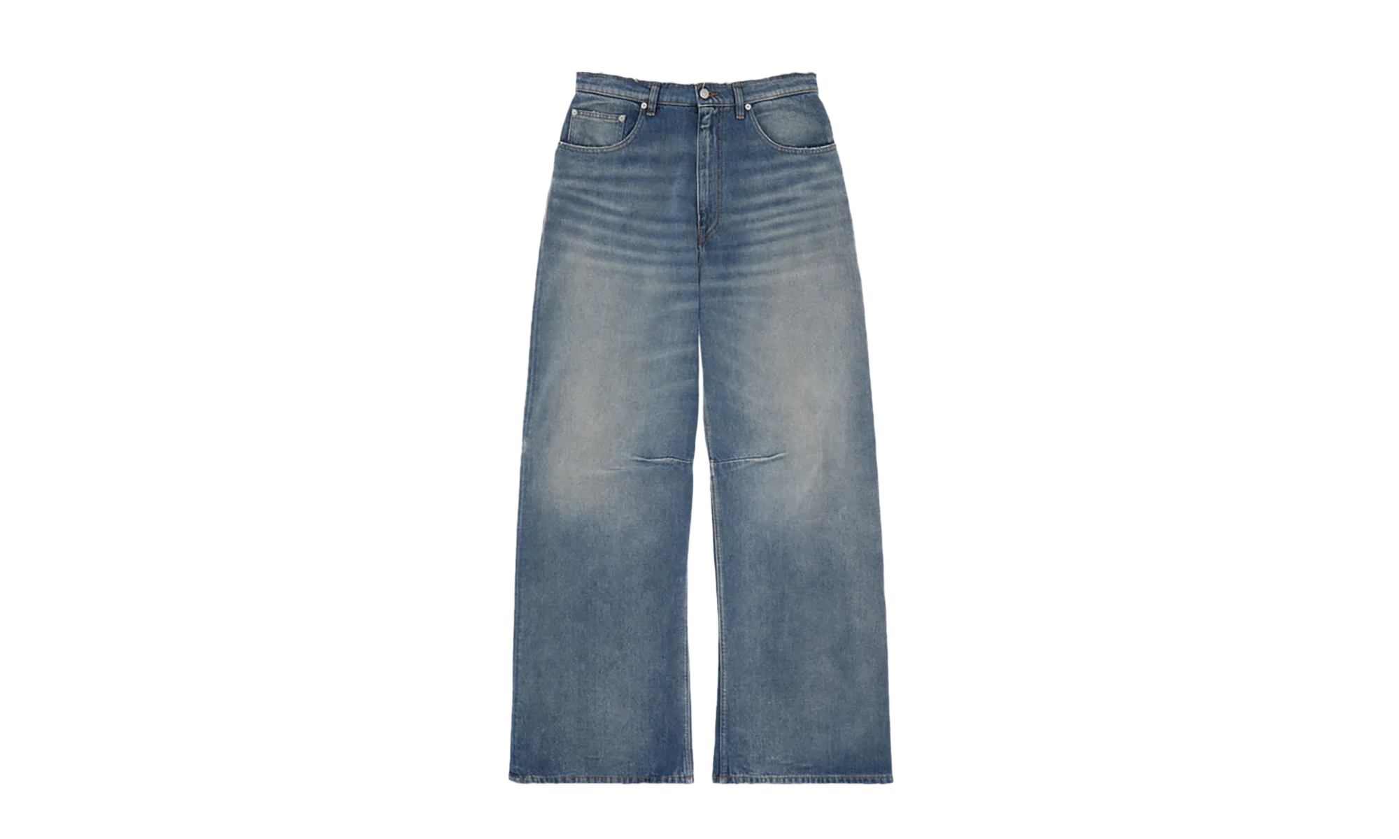 5 Pockets Wide-Leg Pants "Medium Blue" SH2LA0039 M30017 965