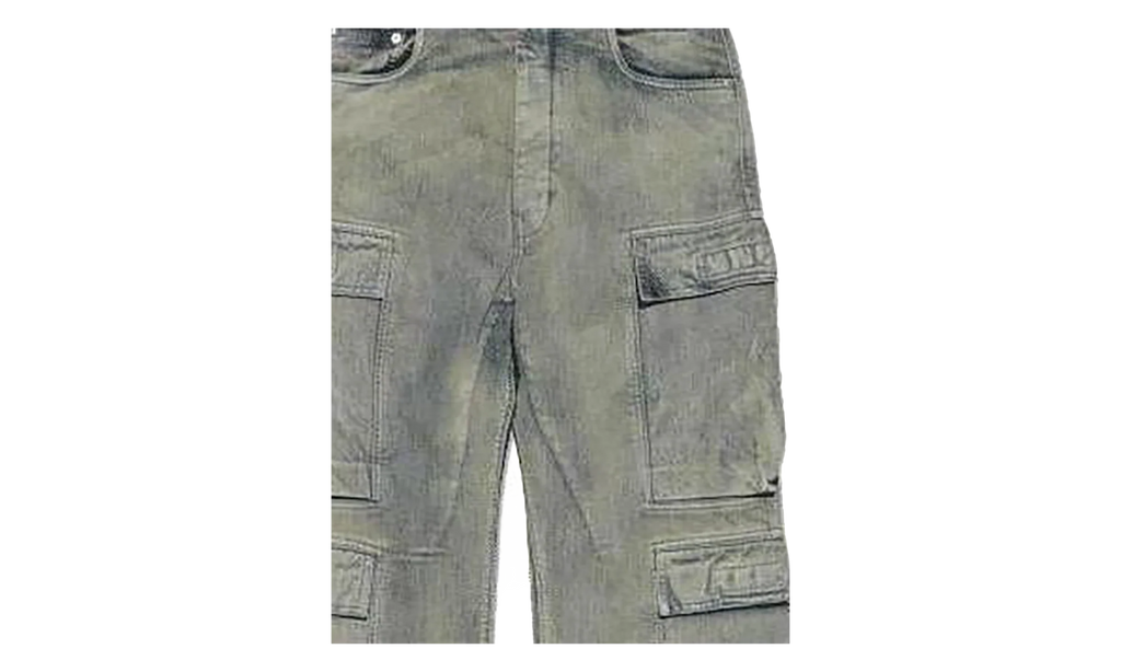 Double Cargo Jeans "Blue Faded Wash" DU02E7361 DMP BLUE
